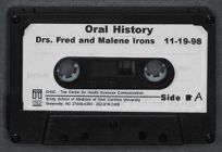Oral History Interview with Drs. Fred and Malene Irons 